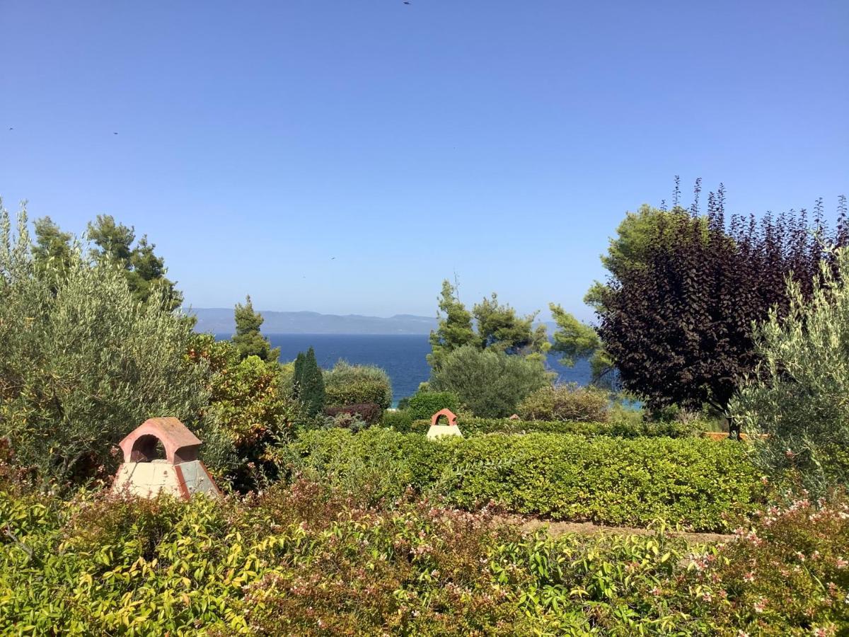 Amazing Villa With Views Sea In Paliouri Buitenkant foto